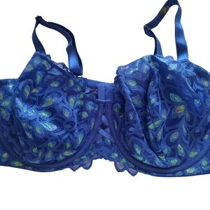 Torrid Vibrant Blue Lace Bra